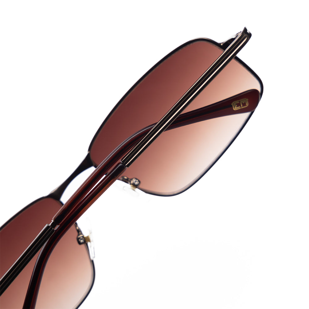 Brown Aviator Sunglasses