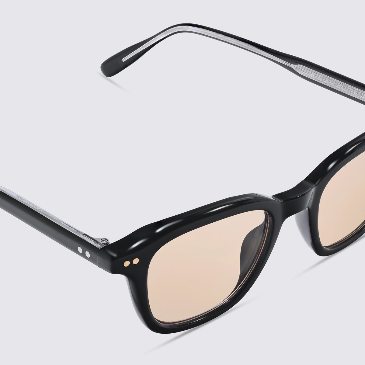 Asher Amber Nude Sunglasses Angled View