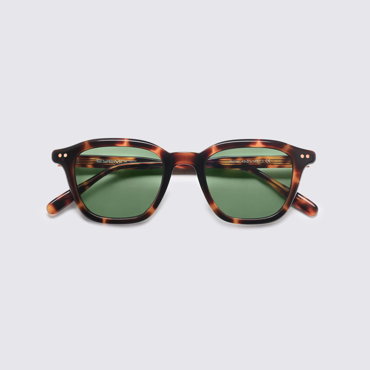 Asher Emerald Havana Sunglasses Front View