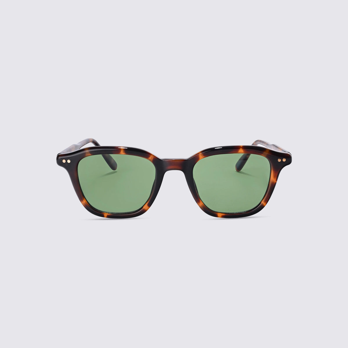 Asher Emerald Havana Sunglasses Close Up