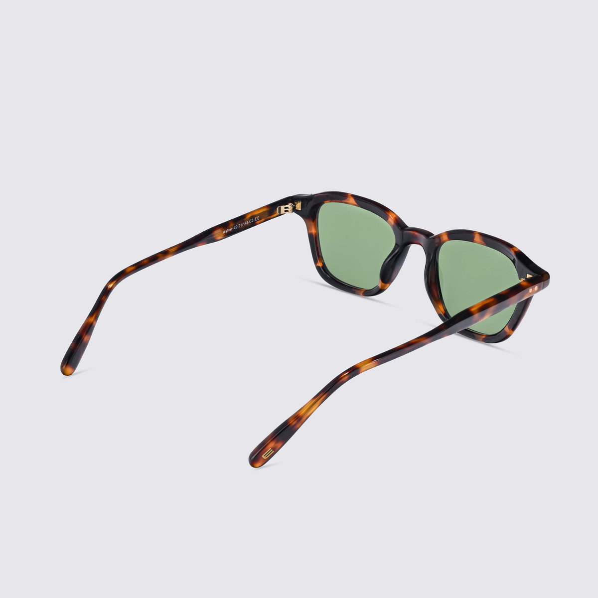 Asher Emerald Havana Sunglasses Side View