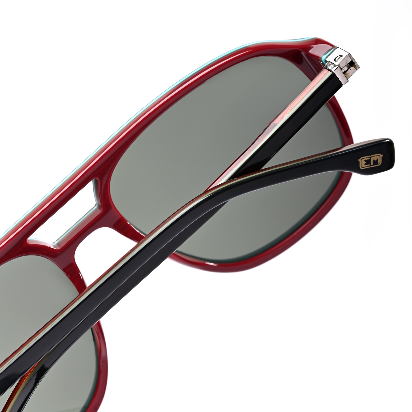 Red frame sunglasses