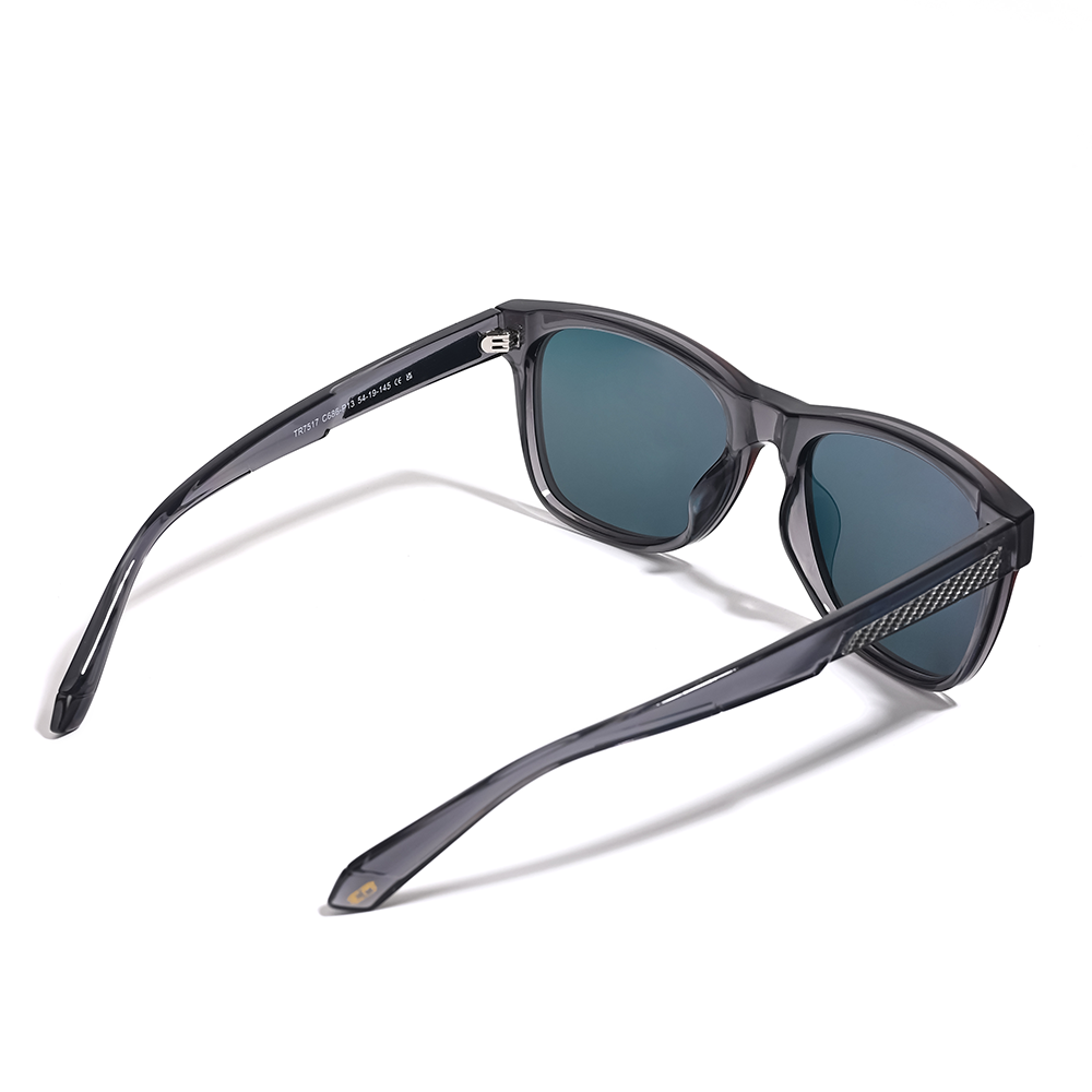 Aventus - Carbon Ice sunglasses featuring a sleek carbon fiber design on the temples with dark tinted lenses, offering stylish UV protection for men and women.
