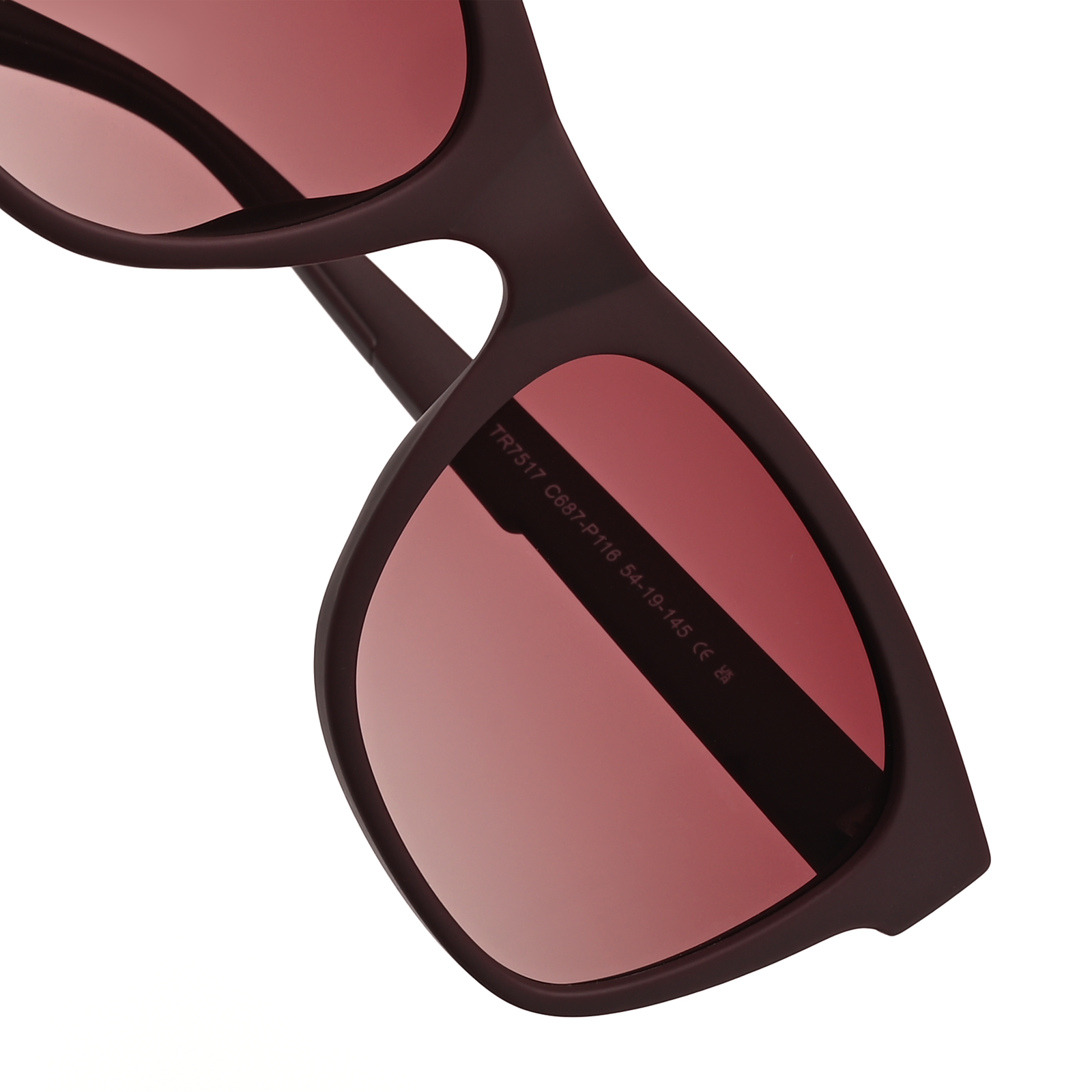 Close-up of Aventus - Velour sunglasses featuring a velour-finished frame and stylish tinted lenses designed for premium sun protection and fashionable wear.