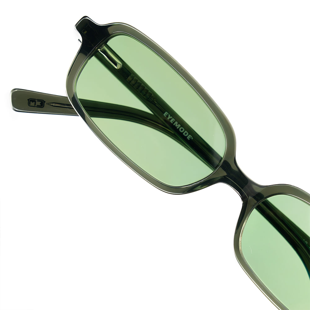 Cerin Cryptic Green Sunglasses Angle View