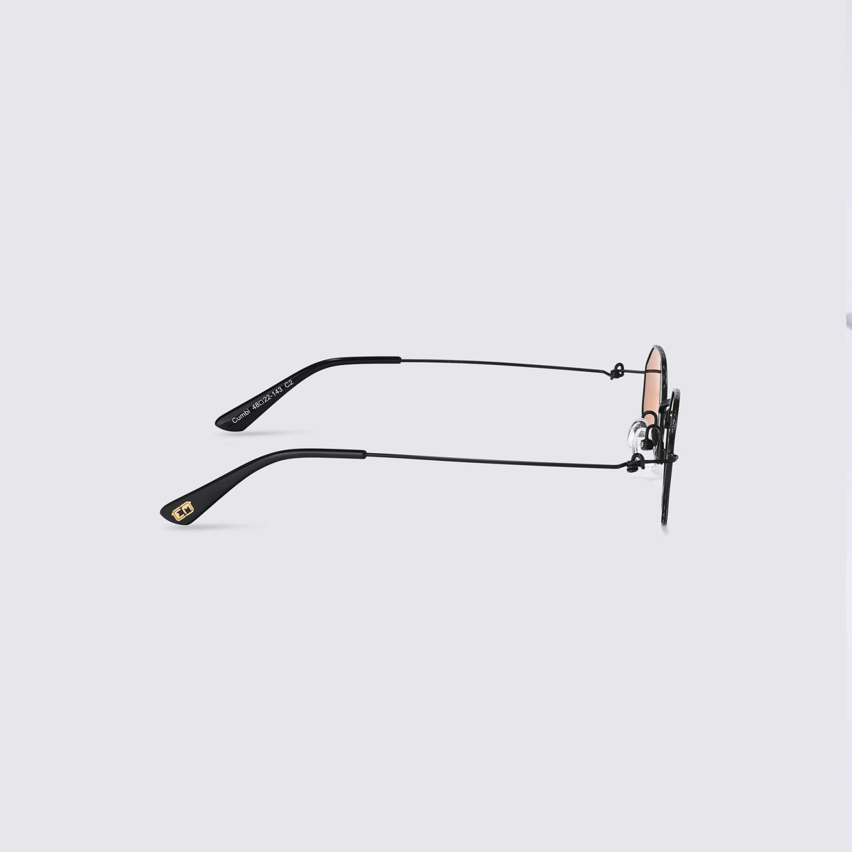 Brown sunglasses frame side