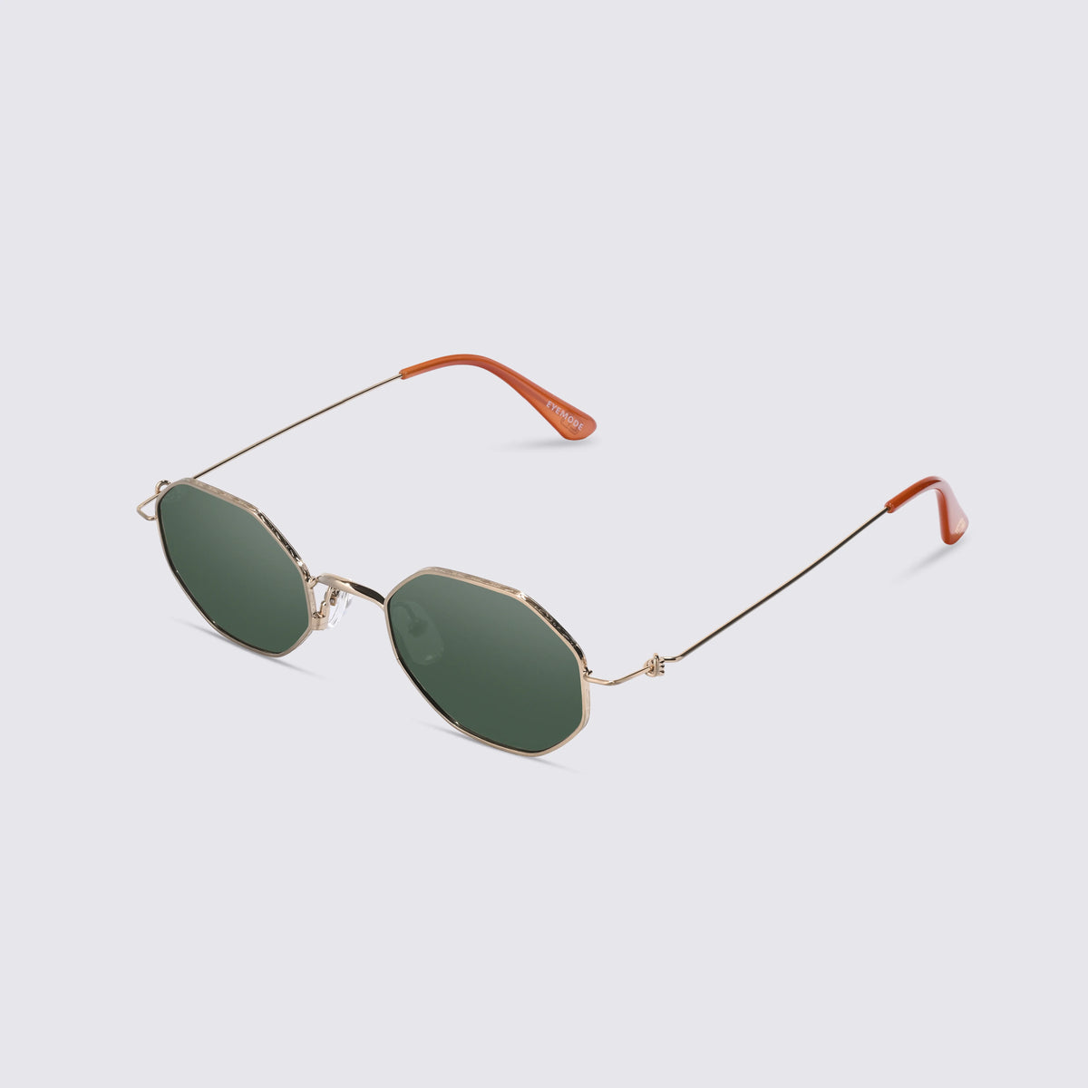 Green sunglasses side angle