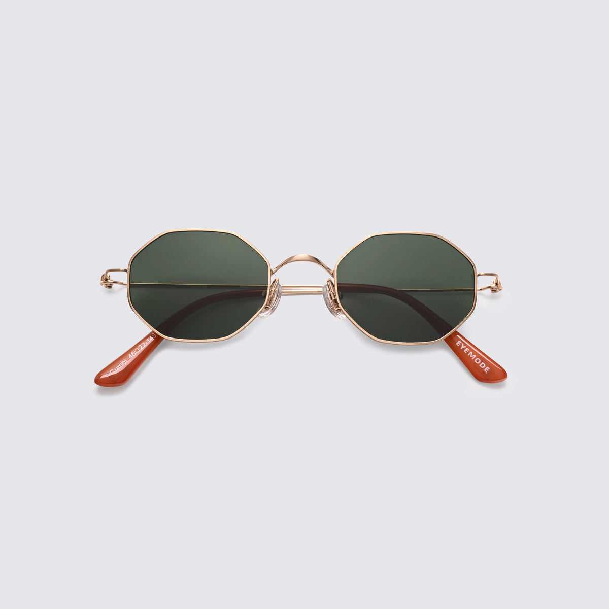 Green sunglasses front view
