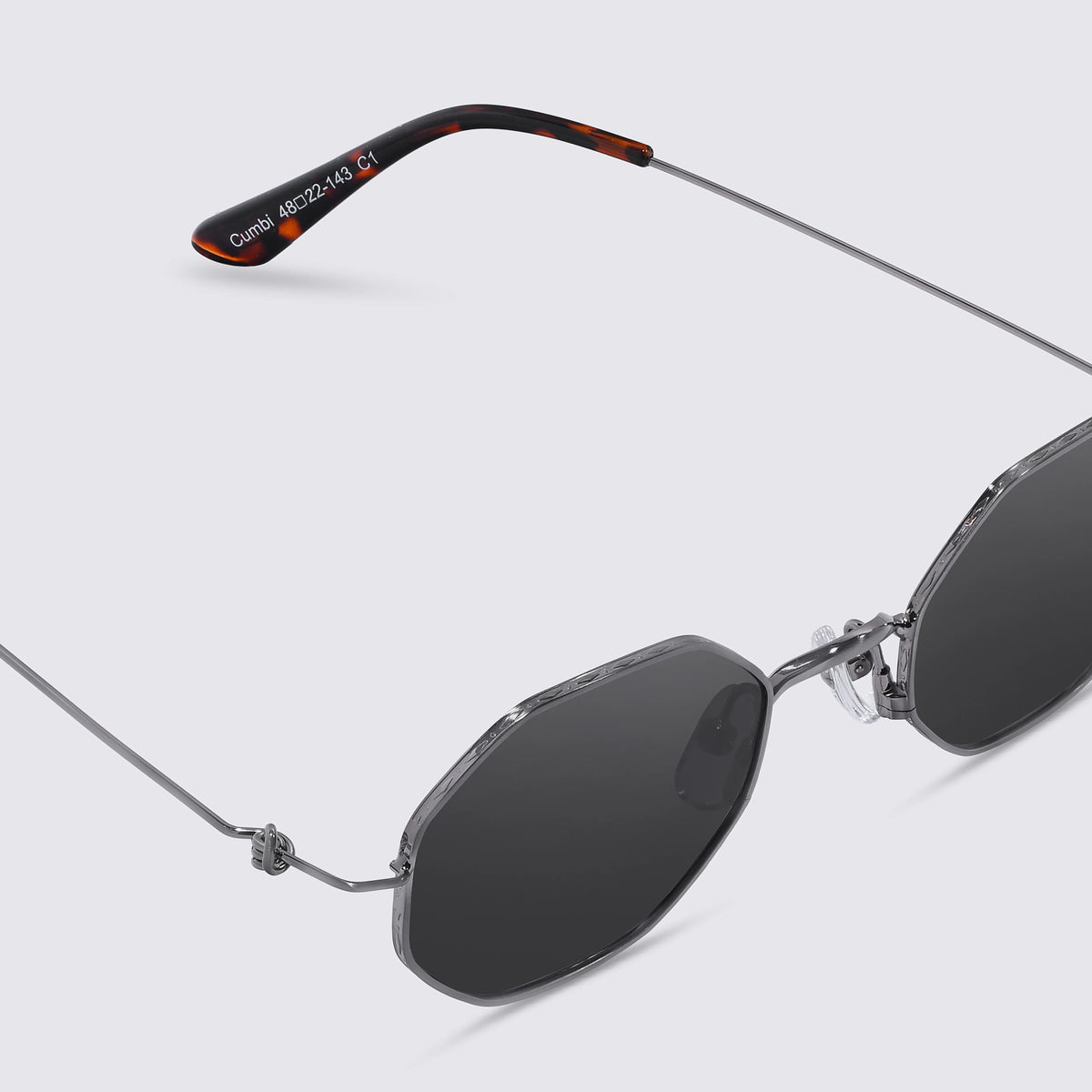 Black sunglasses side view