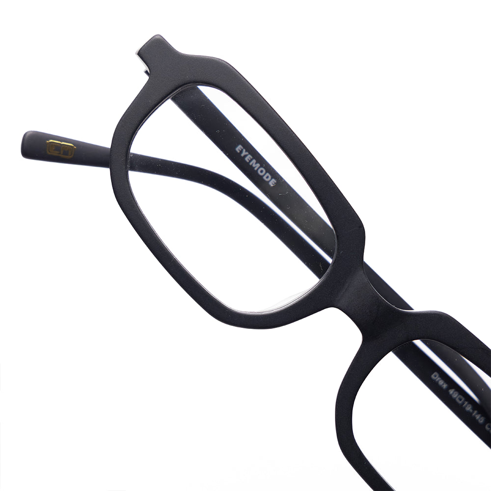 Matte black sunglasses side
