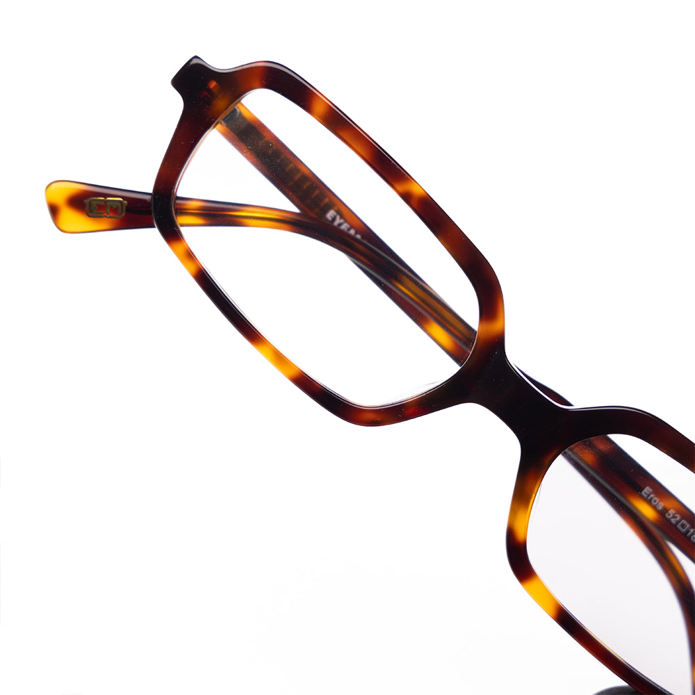 Eros Aztech Havana Eyeglasses Side Angle View