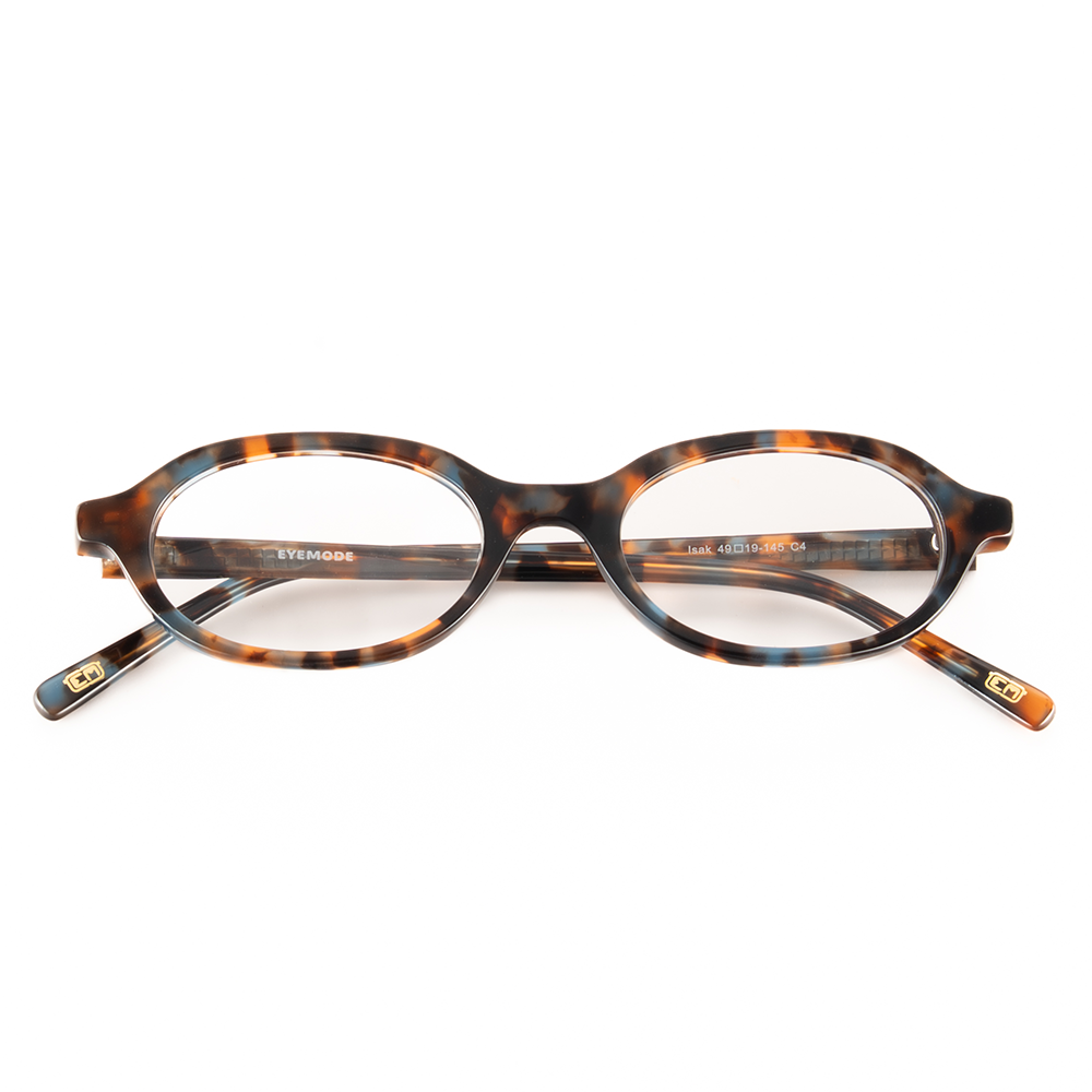 Round mocha eyeglasses frame