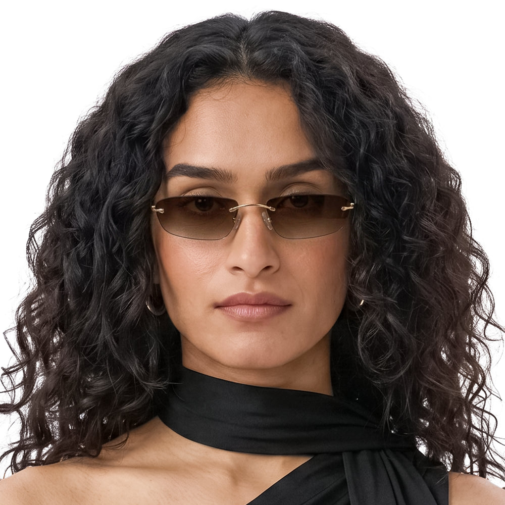 Brown oversized sunglasses