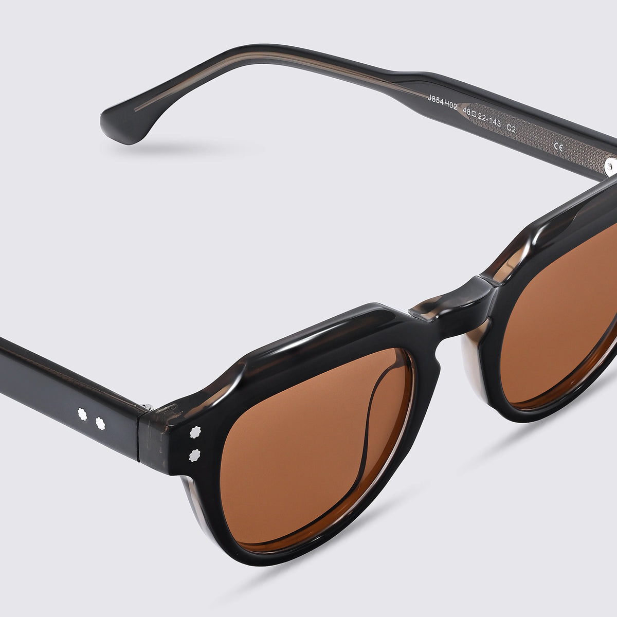 Kael Mocha Sunglasses Front
