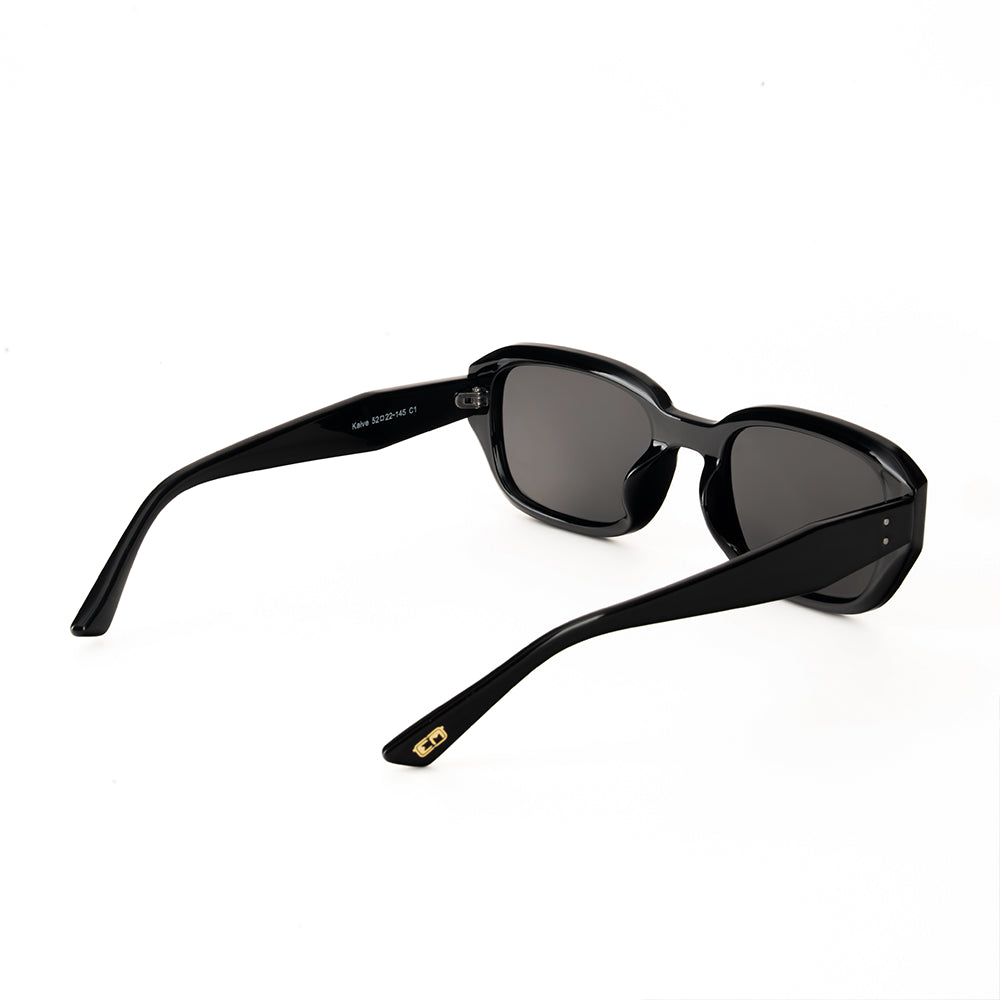 Kaive YingYang Black Sunglasses Side View