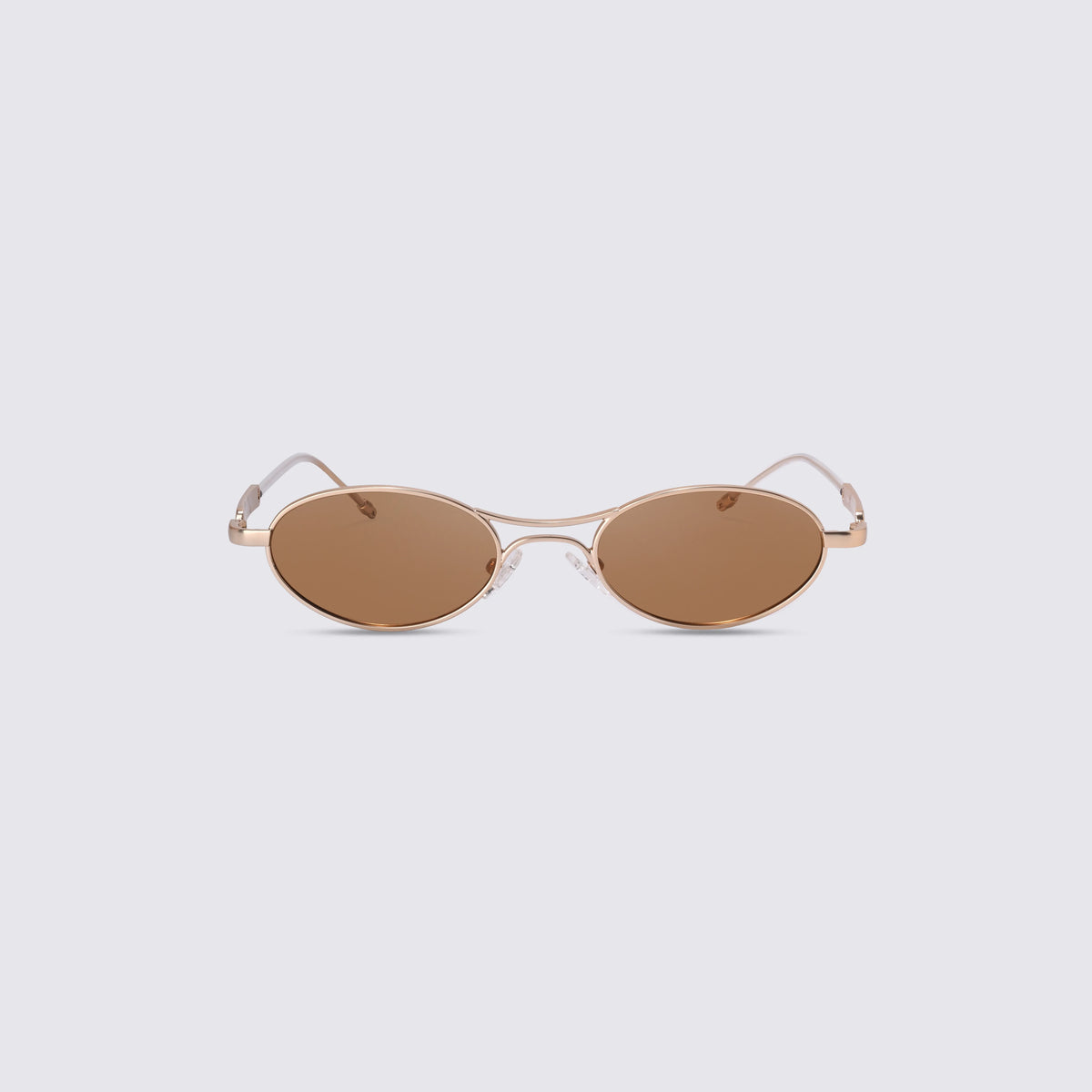 Brown oval sunglasses