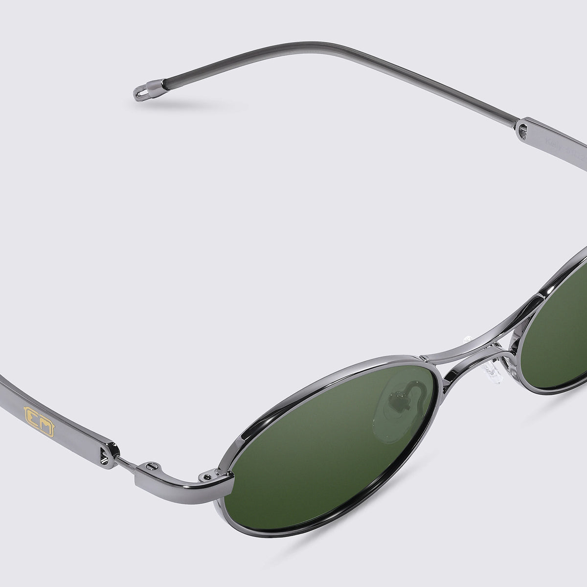 Kelly Military Green Sunglasses Angled View