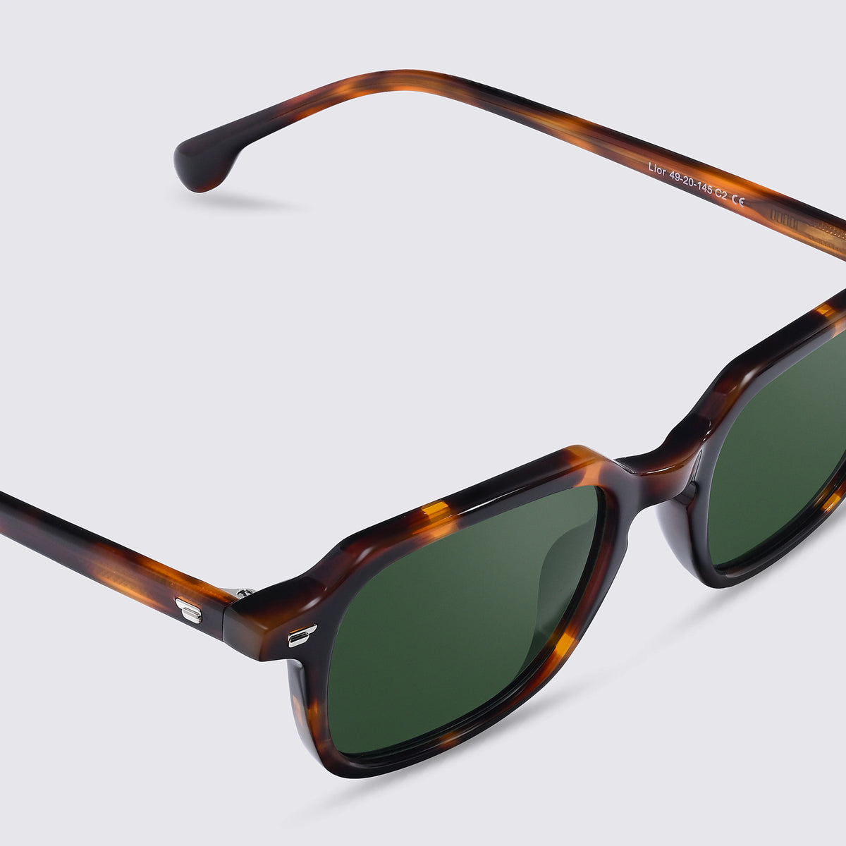 Lior Apex Havana Sunglasses Angled View