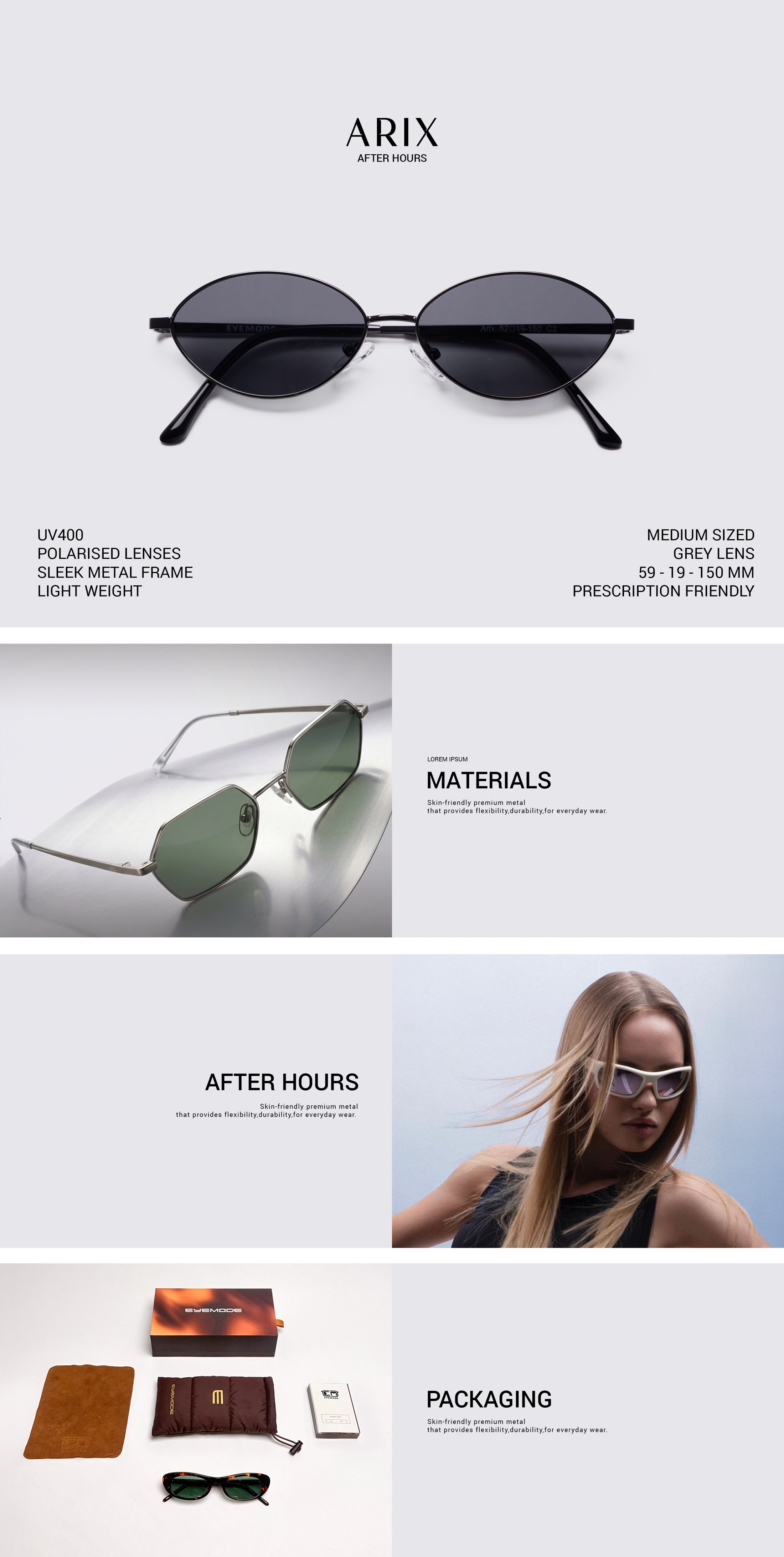 Product page mobile layout