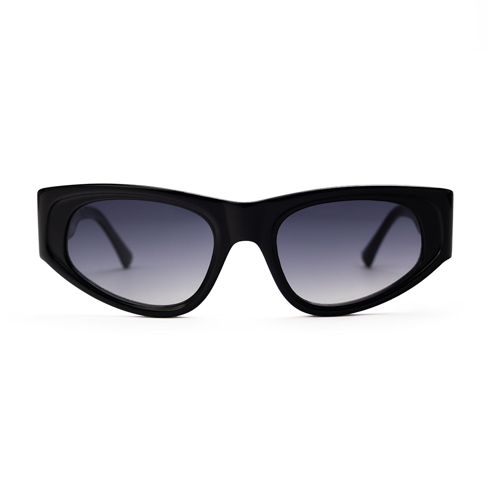 Modern black sunglasses front