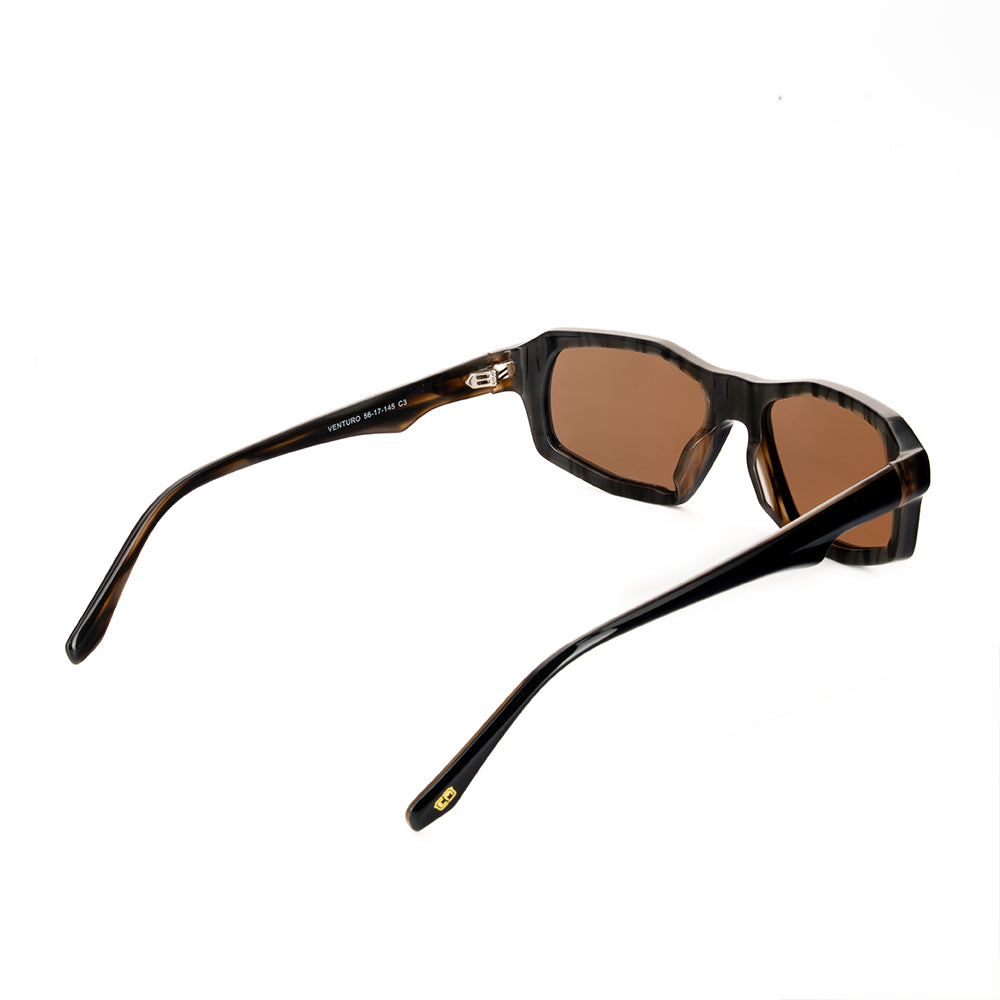 Lightweight brown sunglasses with comfortable modern styling