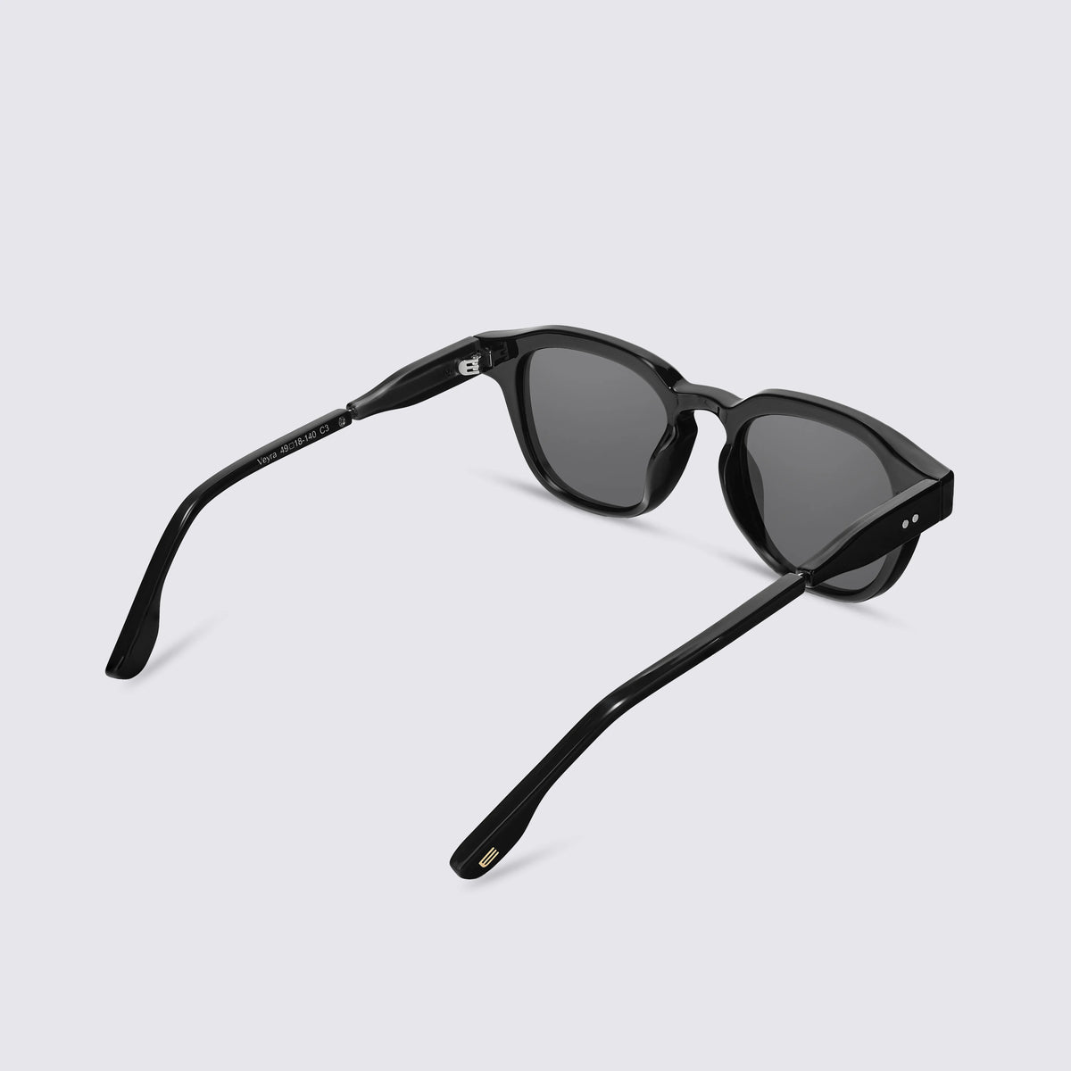 Veyra Matte Obsidian Sunglasses Side View