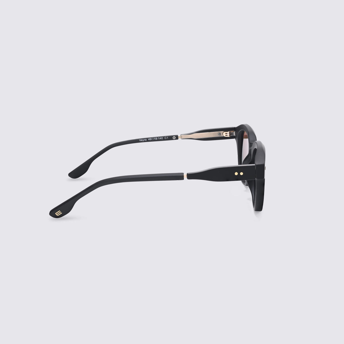 Veyra Tangerine Onyx Sunglasses Profile View