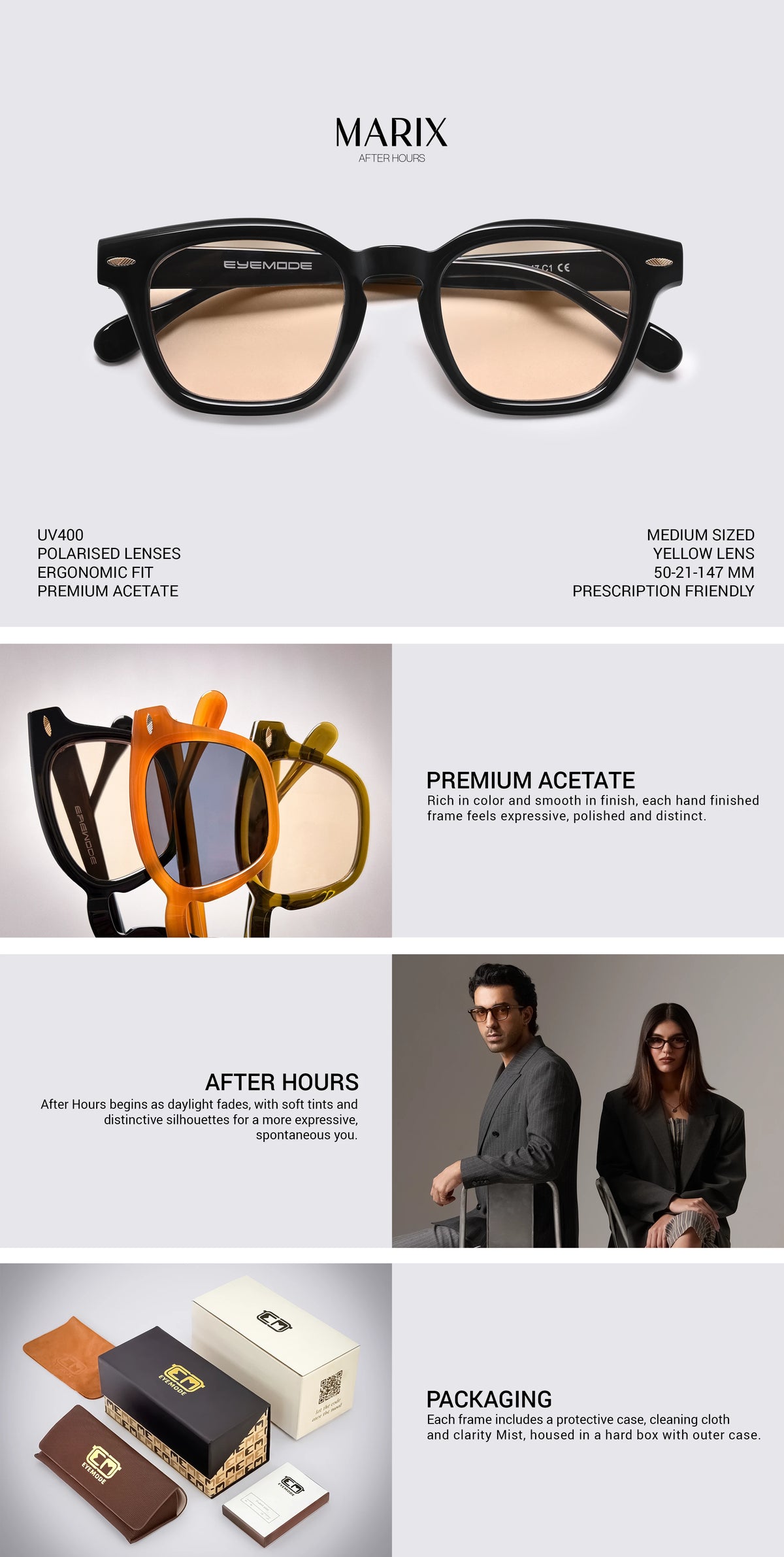 Beige Tinted Sunglasses Collage