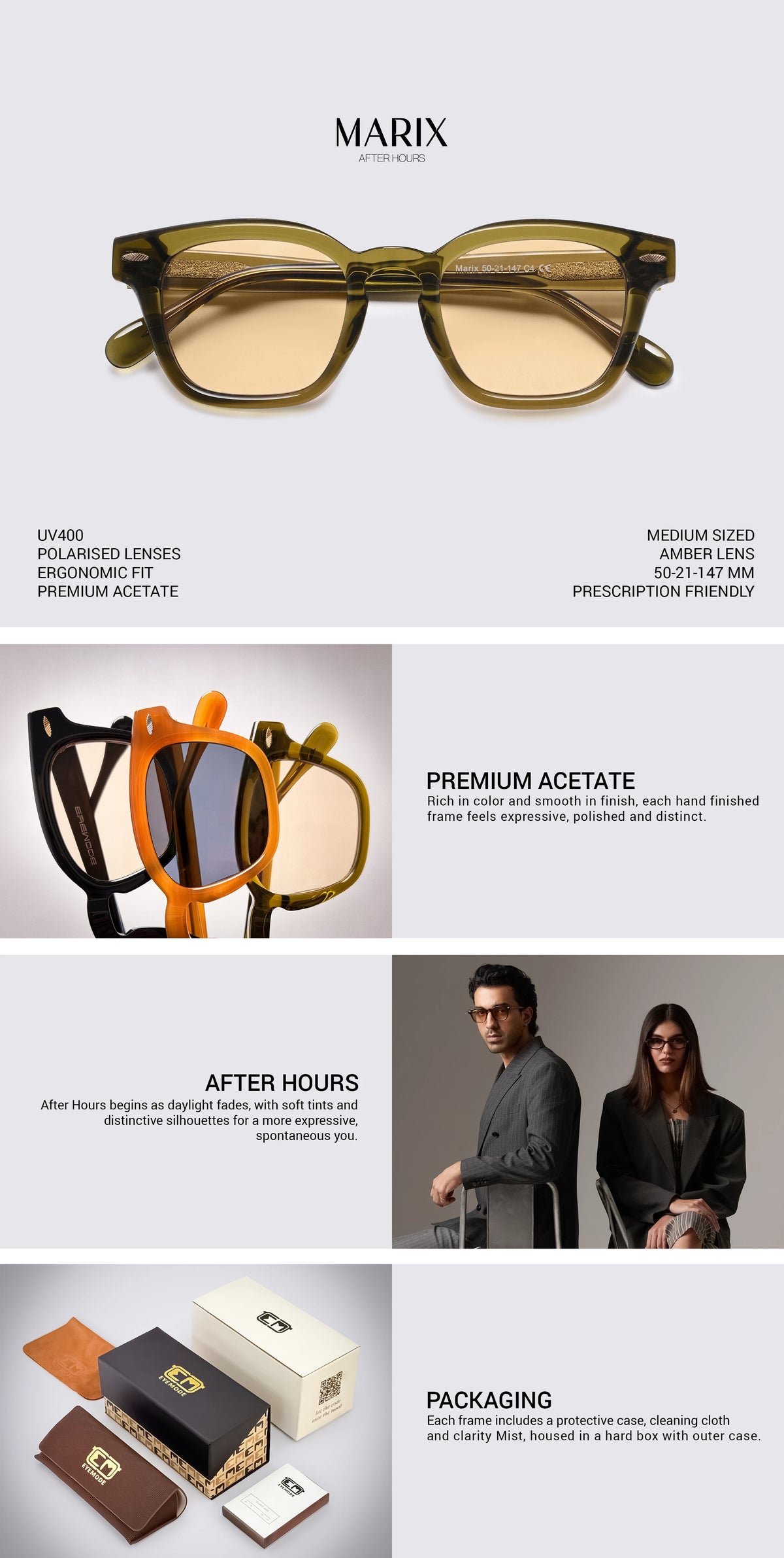 Black Frame Sunglasses Collage
