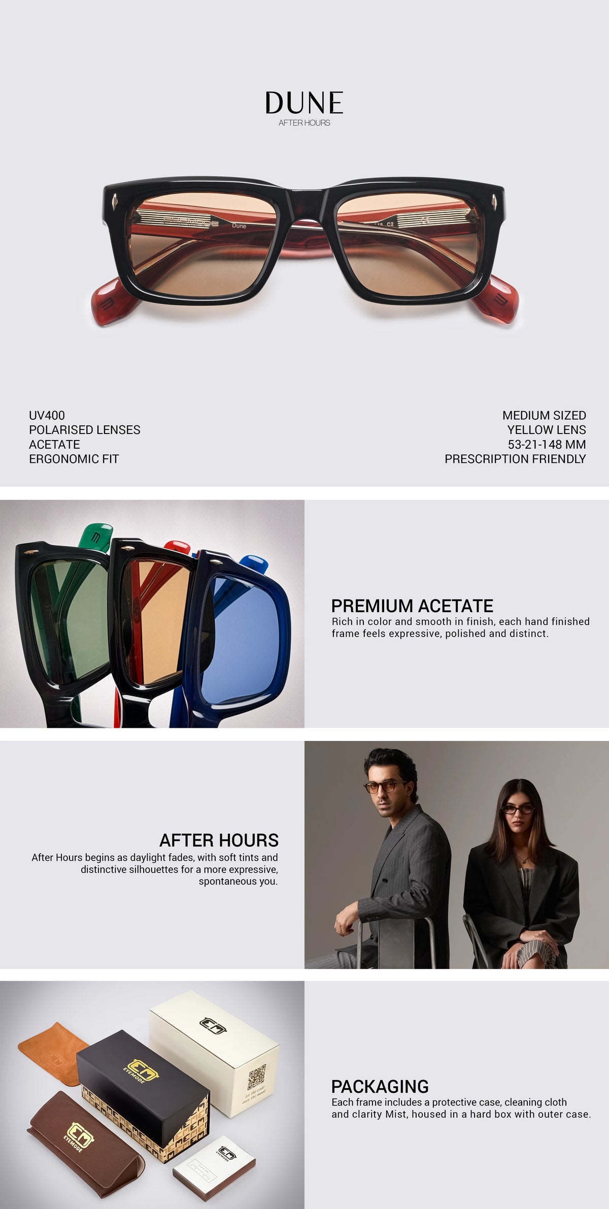 Brown rimless glasses product